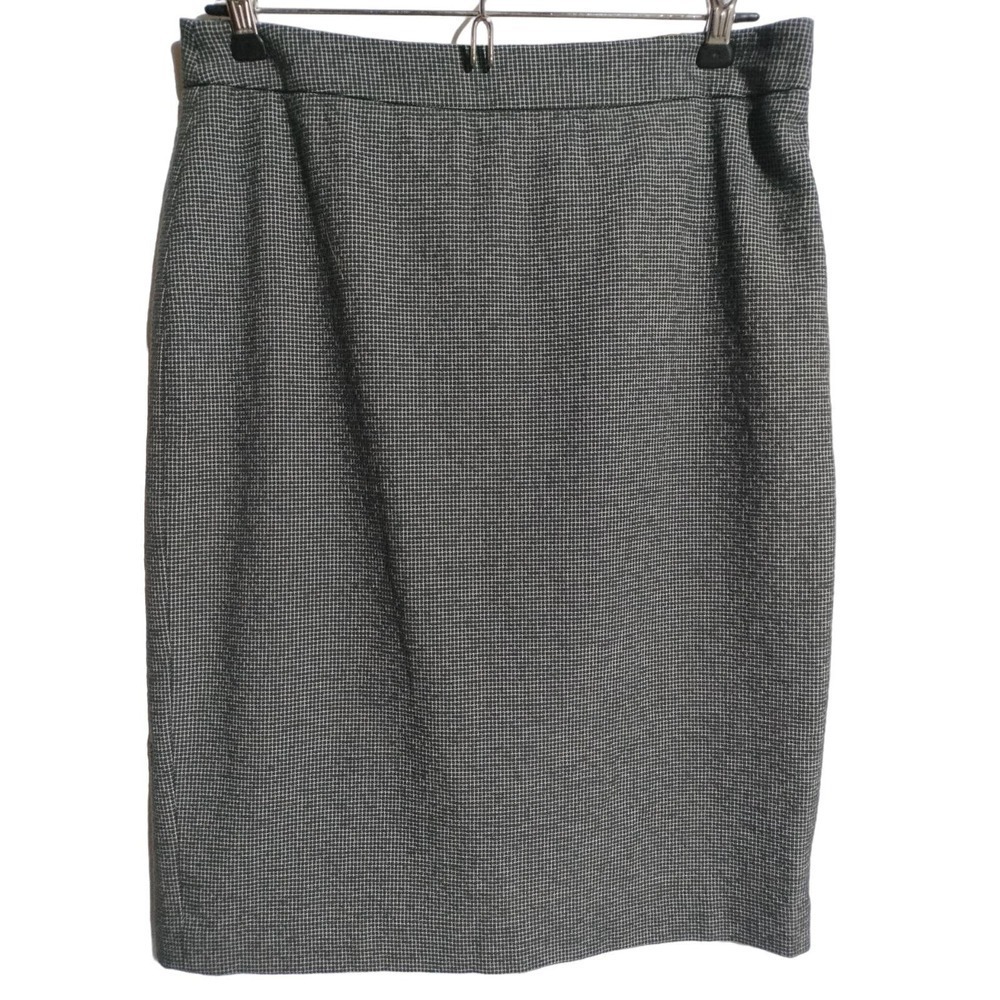 Ann Taylor black design pencil skirt woman size  6
